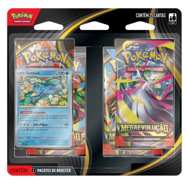 Blister Quádruplo Pokémon Megaevolução - Golduck