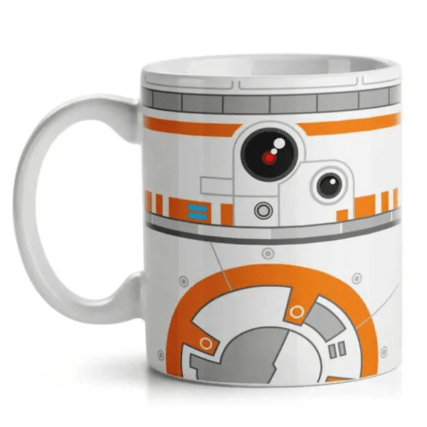 Caneca Laranja Side Faces - BB-8