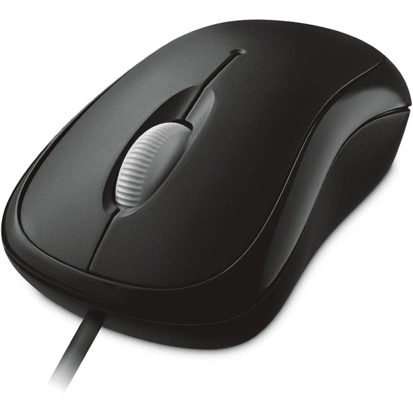 Mouse com fio Microsoft Basic - Preto