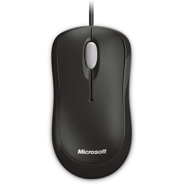 Mouse com fio Microsoft Basic - Preto