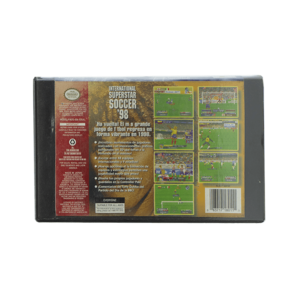 Jogo Internacional Superstar Soccer 98 Caixa - Nintendo 64 (Seminovo)