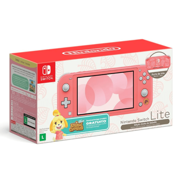 Console Nintendo Switch Lite Animal Crossing: New Horizons - Coral