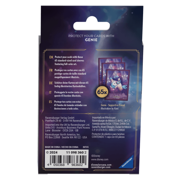 Protetor de Cartas Disney Lorcana - Gênio