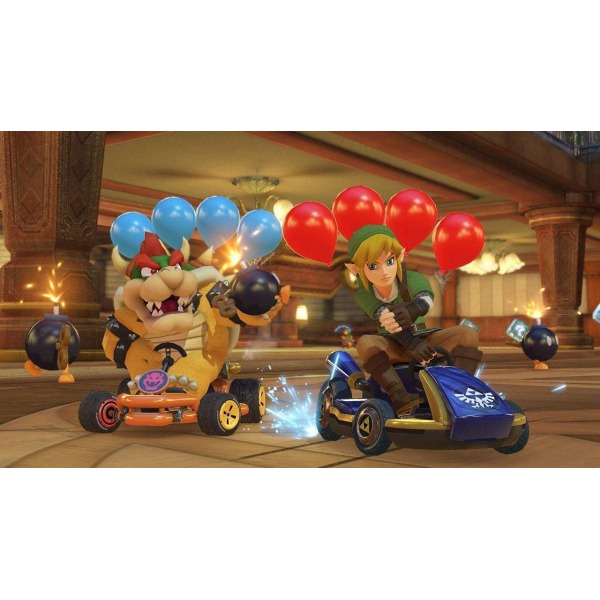 Console Nintendo Switch 32GB + Mario Kart 8 Deluxe - Vermelho/Azul