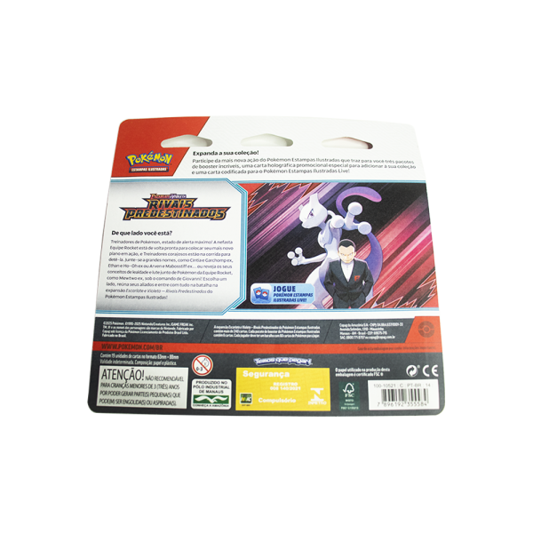 Blister Triplo Pokémon Escarlate e Violeta: Rivais Predestinados - Zebstrika