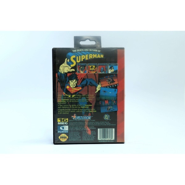 Jogo The Death an Return of Superman Caixa - Mega Drive (Usado)