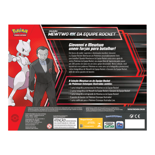 Box Coleção Mewtwo EX da Equipe Rocket - Pokémon