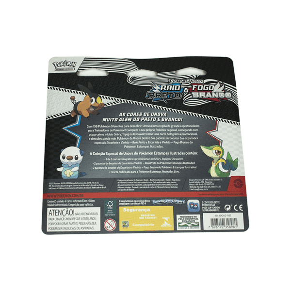 Blister Quádruplo Pokémon Escarlate e Violeta: Fogo Branco e Raio Preto - Tepig