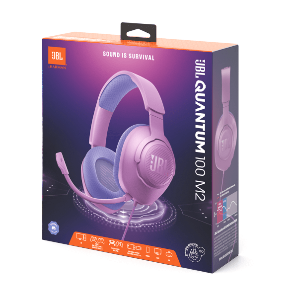 Headset Gamer JBL Quantum 100M2 - Roxo
