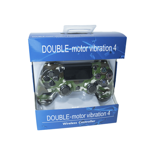 Controle Double-Motor Vibration Verde Escuro Camuflado - PS4