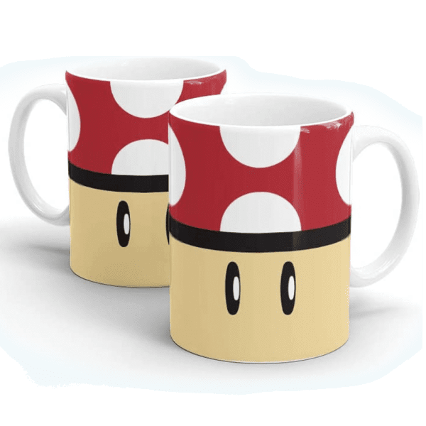 Caneca Gamer Cogumelo Vermelho Grow Up