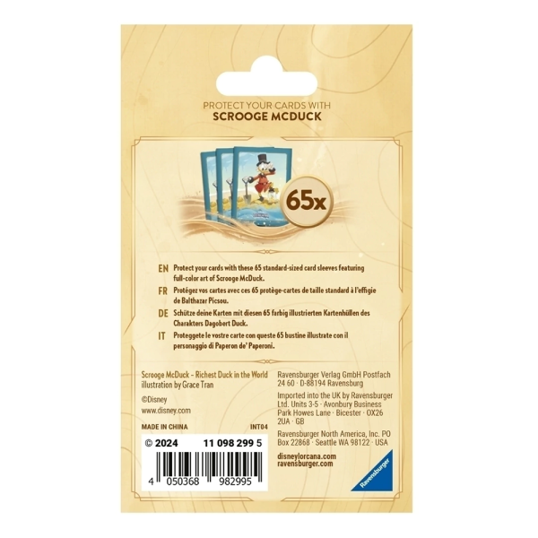 Protetor de Cartas Disney Lorcana - Tio Patinhas