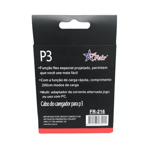 Cabo USB Micro USB FR-216 - PS3