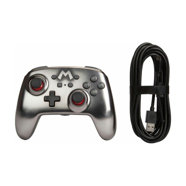 Controle Mario Silver Power A - Nintendo Switch