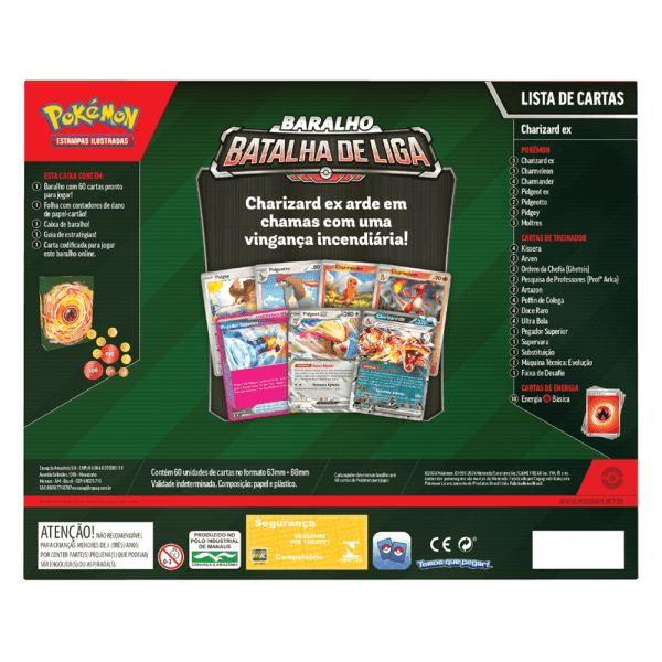 Deck Pokémon Batalha de Liga: Charizard EX