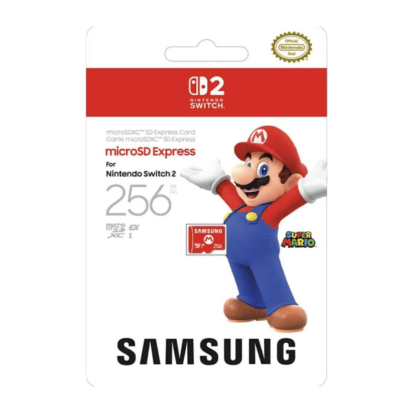 Cartão MicroSD Express Samsung 256GB - Nintendo Switch 2 Cartão MicroSD Express Samsung 256GB - Nintendo Switch 2