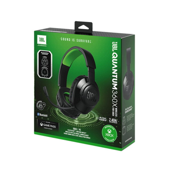 Headset Gamer JBL Quantum 360X Wireless para Xbox - Preto Verde
