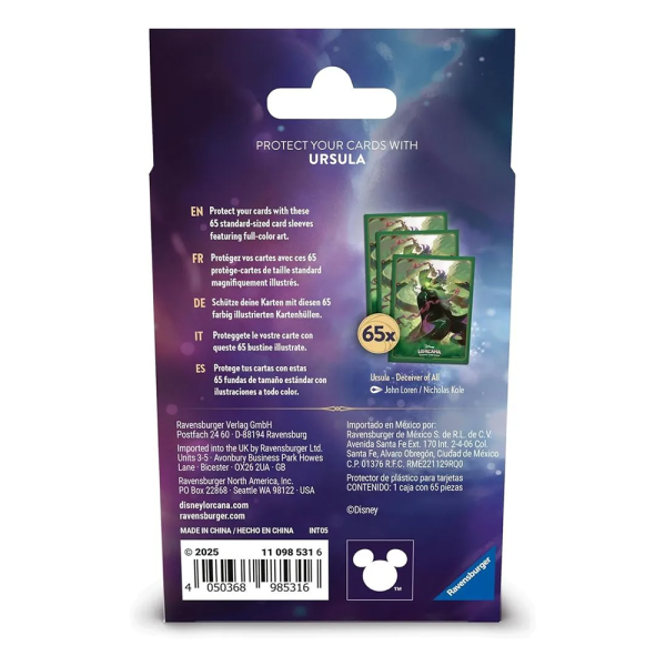 Protetor de Cartas Disney Lorcana - Ursula