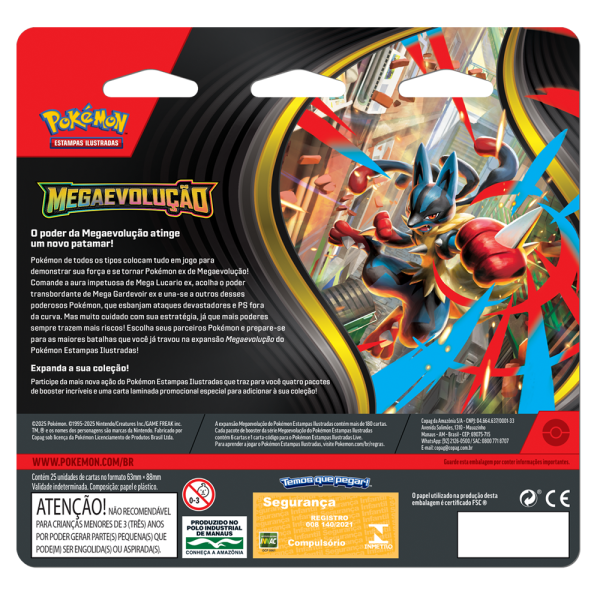 Blister Quádruplo Pokémon Megaevolução - Psyduck