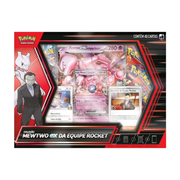 Box Coleção Mewtwo EX da Equipe Rocket - Pokémon