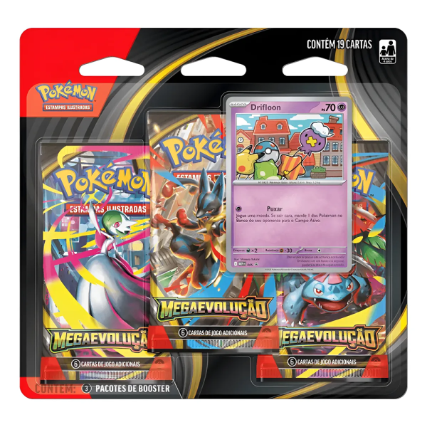 Blister Triplo Pokémon Megaevolução - Drifloon
