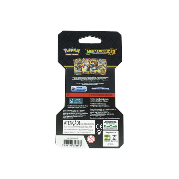 Blister Unitário Pokémon Coleção Megaevolução - Mega Lucario