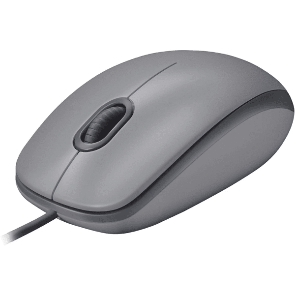 Mouse com fio Logitech M110 Silent - Cinza