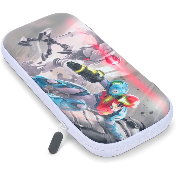 Case de Proteção Switch Metroid Dread - Cinza/Branco