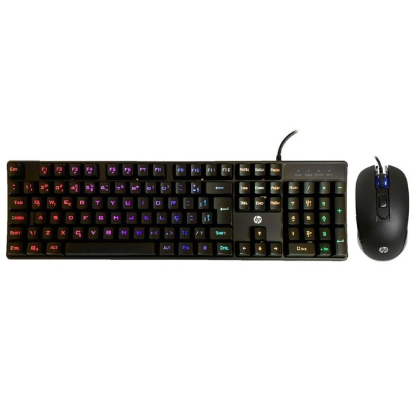 Kit Teclado e Mouse HP KM200 USB Gaming - Preto
