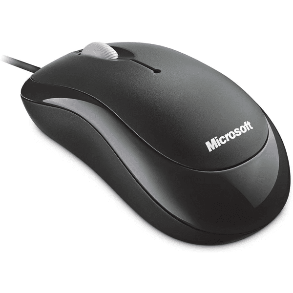 Mouse com fio Microsoft Basic - Preto