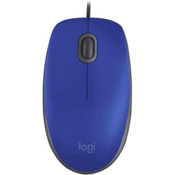 Mouse com fio Logitech M110 Silent - Azul