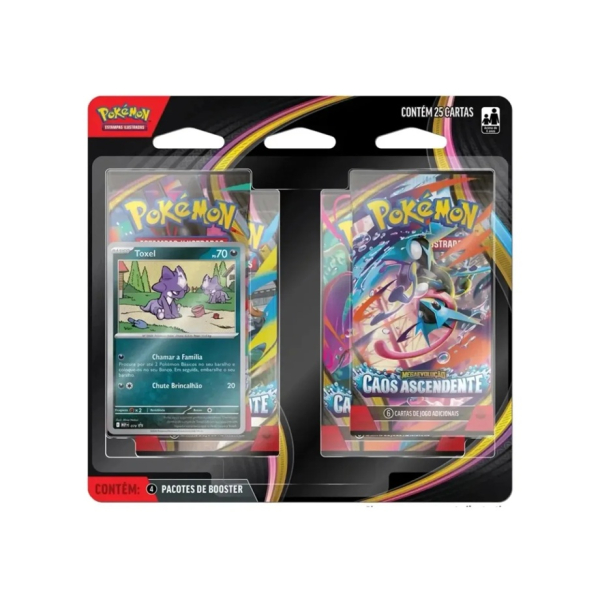 Blister Quádruplo Pokémon Megaevolução Caos Ascendente - Toxel Blister Quádruplo Pokémon Megaevolução Caos Ascendente - Toxel