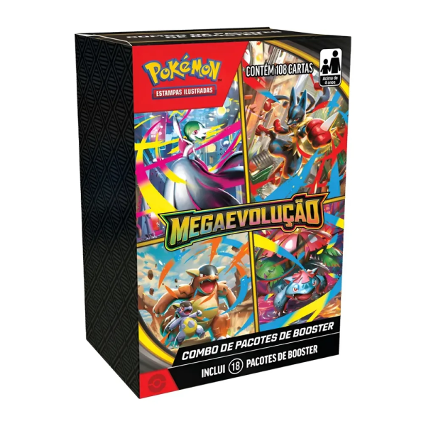 Box Pokémon de Pacotes de Booster - Megaevolução