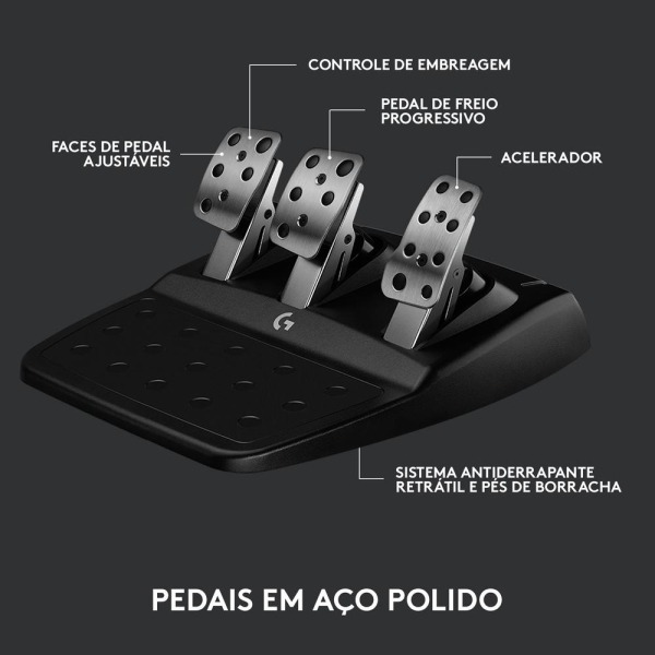 Volante Logitech G923 - XBOX SERIES, XBOX ONE E PC