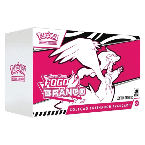 Box Coleção Treinador Avançado: Escarlate e Violeta Fogo Branco - Pokémon