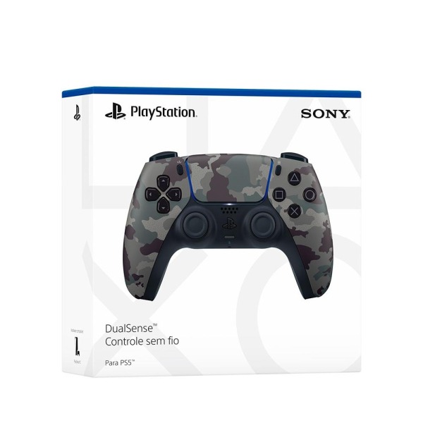 Controle PS5 Cinza Camuflado sem fio (Dualsense) - Sony Controle PS5 Cinza Camuflado sem fio (Dualsense) - Sony