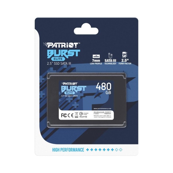 SSD Sata III Patriot Burst Elite PBE480GS25SSDR - 480GB