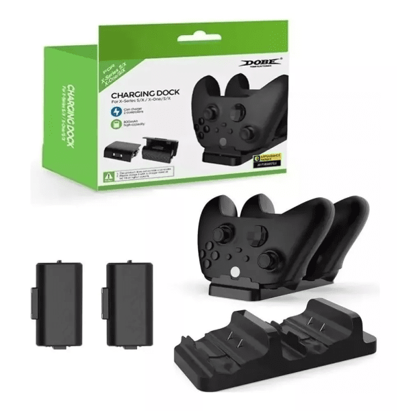 Carregador Duplo Xbox One S/X, Xbox Series S/X - Dobe