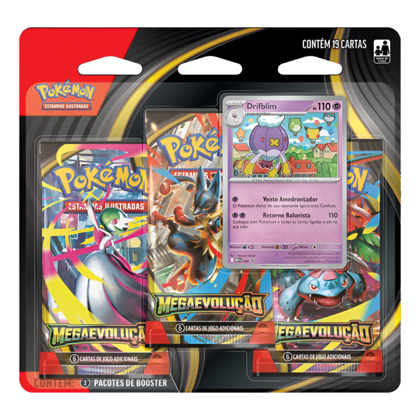 Blister Triplo Pokémon Megaevolução - Drifblim