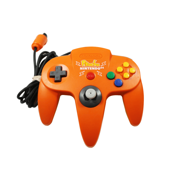 Controle Nintendo 64 Versão Pikachu - Laranja (Seminovo) Controle Nintendo 64 Versão Pikachu - Laranja (Seminovo)
