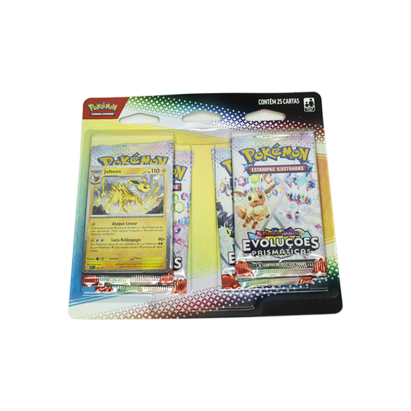 Blister Quádruplo Pokémon Escarlate e Violeta: Evoluções Prismáticas - Jolteon