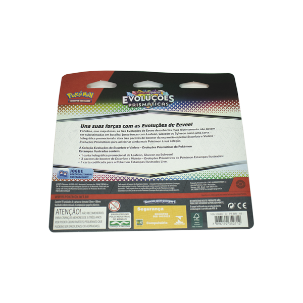 Blister Triplo Pokémon Escarlate e Violeta: Evoluções Prismáticas - Glaceon
