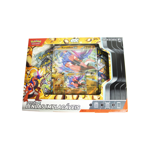 Box Coleção Pokémon EX Lendas Implacáveis: Koraidon EX