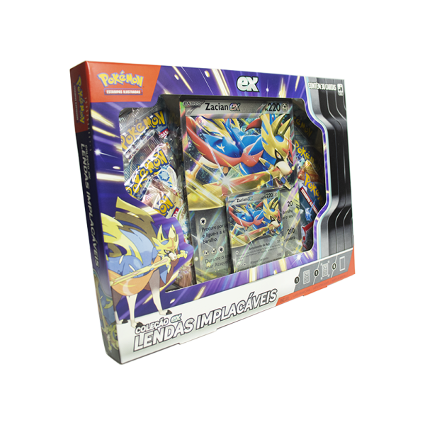 Box Coleção Pokémon EX Lendas Implacáveis: Zacian EX