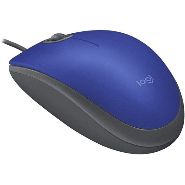 Mouse com fio Logitech M110 Silent - Azul