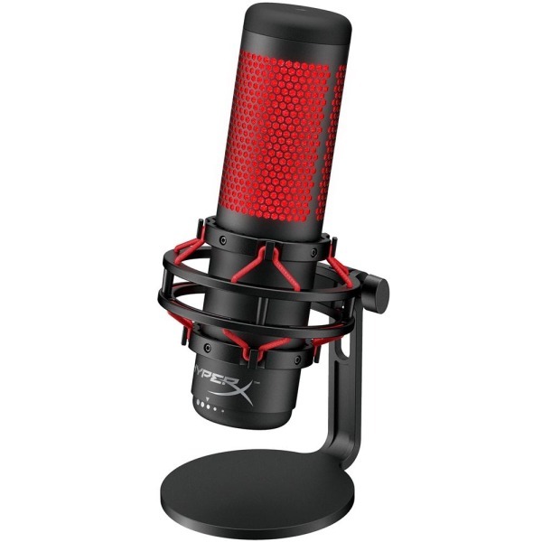Microfone Gamer HyperX USB Quadcast HX-MICQC-BK - Preto