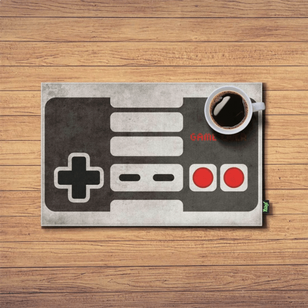 Jogo Americano Gamer Joystick Retro - 2 peças