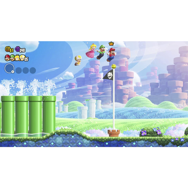 Console Nintendo Switch OLED Branco + Super Mario Bros. Wonder + Voucher Nintendo Switch Online 3 Meses