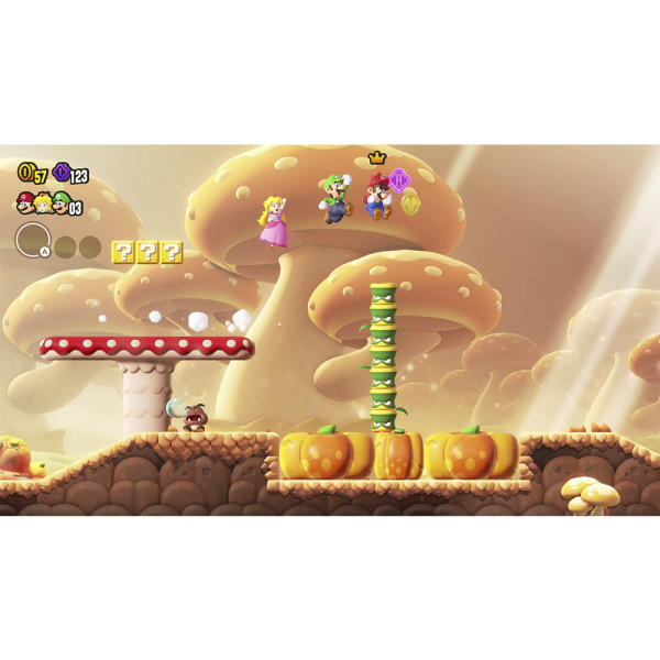 Console Nintendo Switch OLED Branco + Super Mario Bros. Wonder + Voucher Nintendo Switch Online 3 Meses