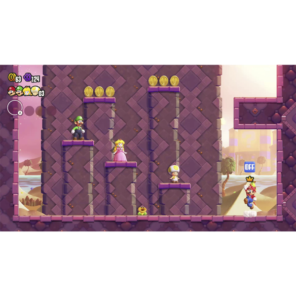 Console Nintendo Switch OLED Branco + Super Mario Bros. Wonder + Voucher Nintendo Switch Online 3 Meses